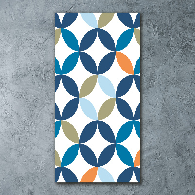 Acrylbild vertikal Geometrischer Hintergrund