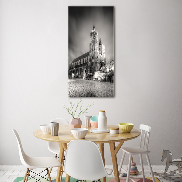 Modernes Acrylbild vertikal Krakau, Polen