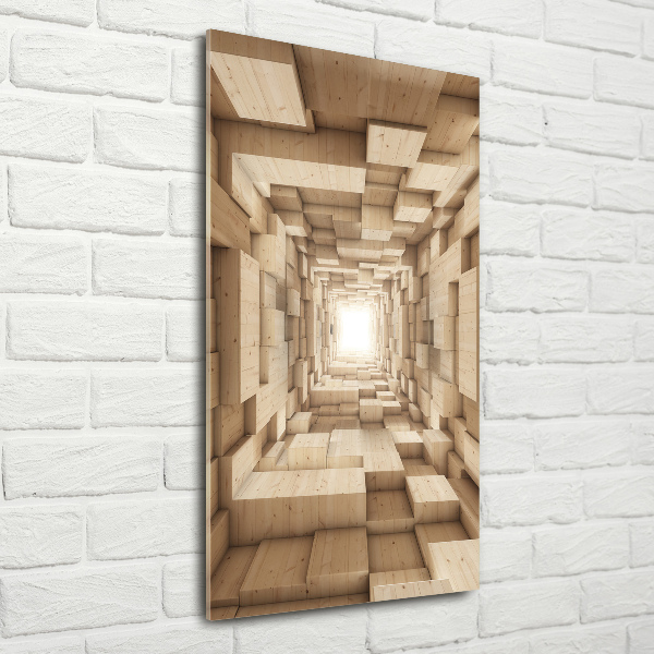 Acrylbild vertikal Abstraktion