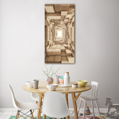 Acrylbild vertikal Abstraktion