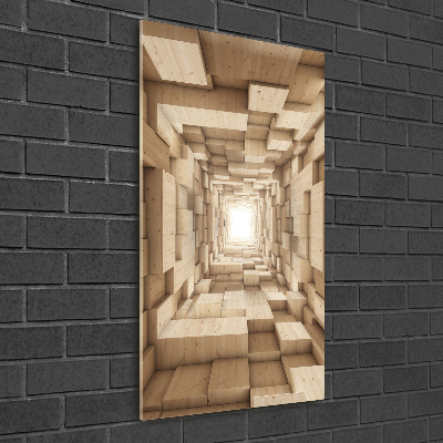 Acrylbild vertikal Abstraktion