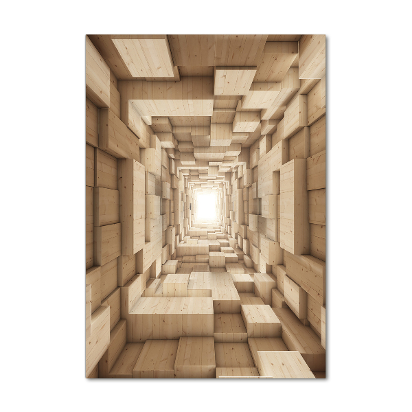 Acrylbild vertikal Abstraktion