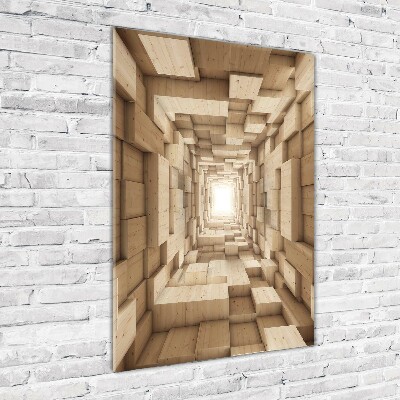 Acrylbild vertikal Abstraktion