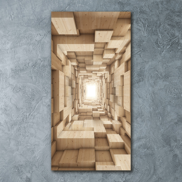 Acrylbild vertikal Abstraktion