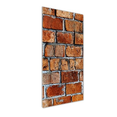 Modernes Acrylbild vertikal Ziegelmauer