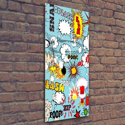Acrylbild vertikal Comics