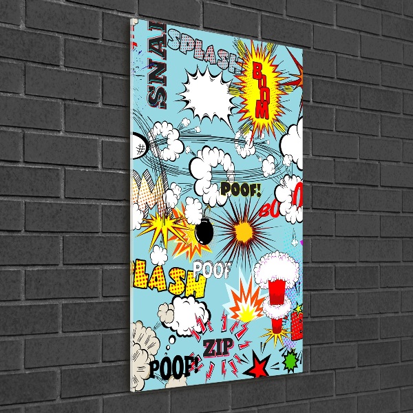 Acrylbild vertikal Comics