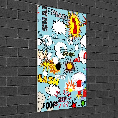 Acrylbild vertikal Comics