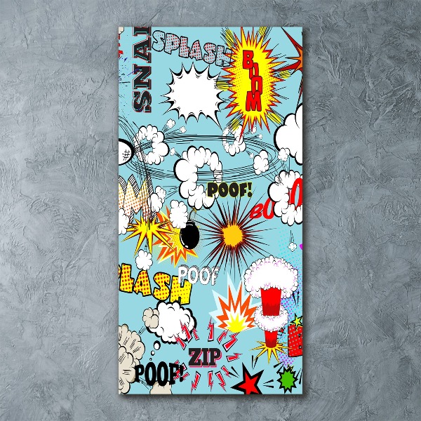 Acrylbild vertikal Comics