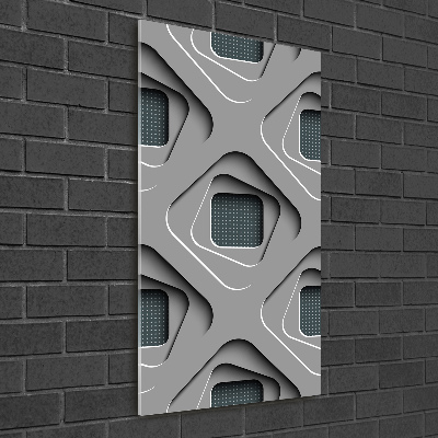 Plexiglasbilder vertikal 3D-Abstraktion