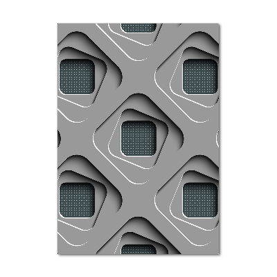 Plexiglasbilder vertikal 3D-Abstraktion