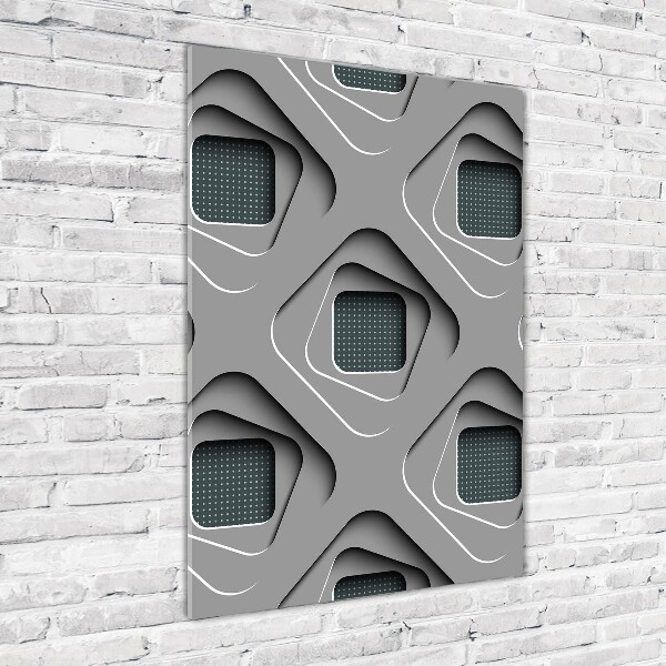 Plexiglasbilder vertikal 3D-Abstraktion