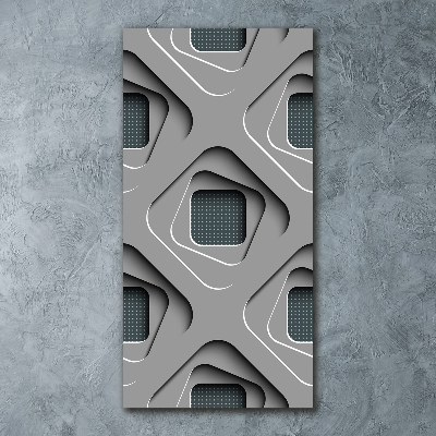 Plexiglasbilder vertikal 3D-Abstraktion