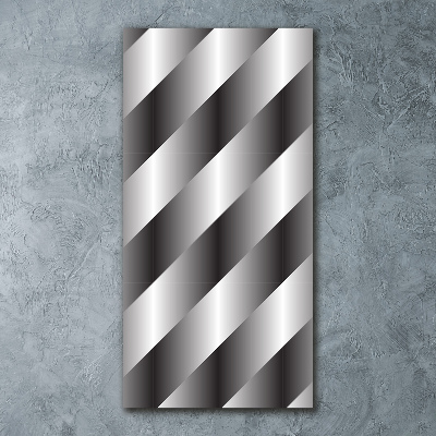 Modernes Acrylbild vertikal Abstrakte Streifen