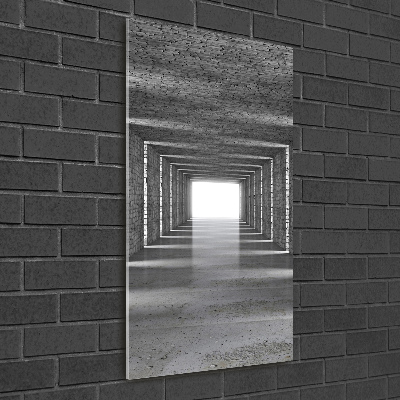 Bild auf Acrylglas vertikal Ziegeltunnel