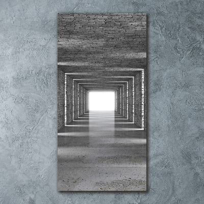 Bild auf Acrylglas vertikal Ziegeltunnel