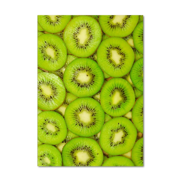 Modernes Acrylbild vertikal Kiwi