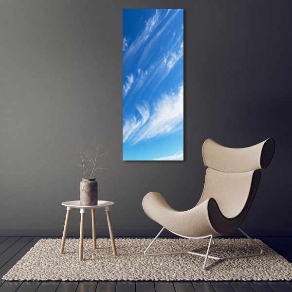 Bild auf Acrylglas vertikal Wolken am Himmel