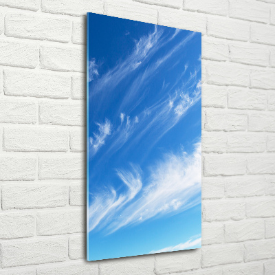 Bild auf Acrylglas vertikal Wolken am Himmel