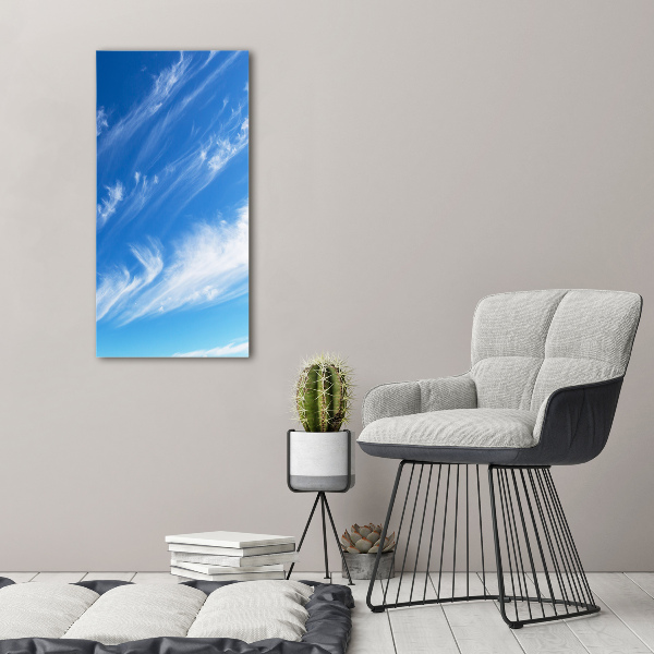 Bild auf Acrylglas vertikal Wolken am Himmel