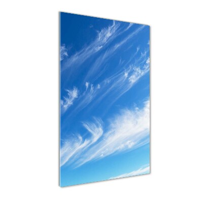 Bild auf Acrylglas vertikal Wolken am Himmel