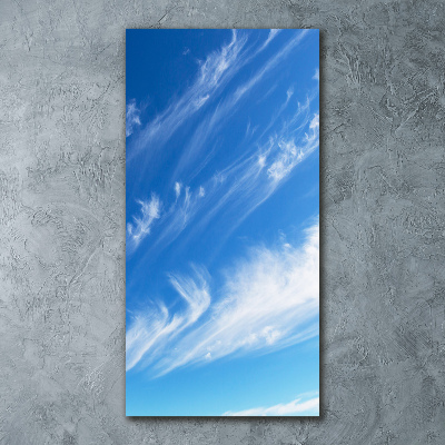 Bild auf Acrylglas vertikal Wolken am Himmel