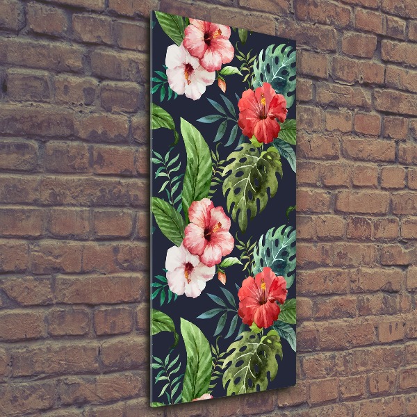 Bild auf Acrylglas vertikal Hawaiianisches Muster