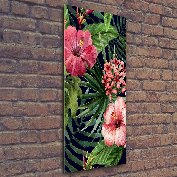 Bild auf Acrylglas vertikal Hawaiianisches Muster