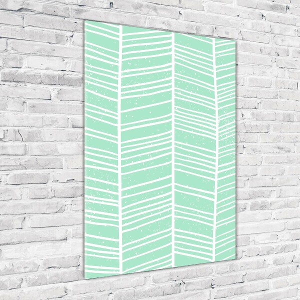 Bild auf Acrylglas vertikal Fischgrätmuster