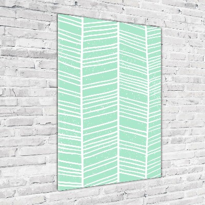 Bild auf Acrylglas vertikal Fischgrätmuster