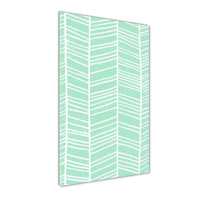 Bild auf Acrylglas vertikal Fischgrätmuster