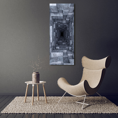 Bild auf Acrylglas vertikal Tunnel