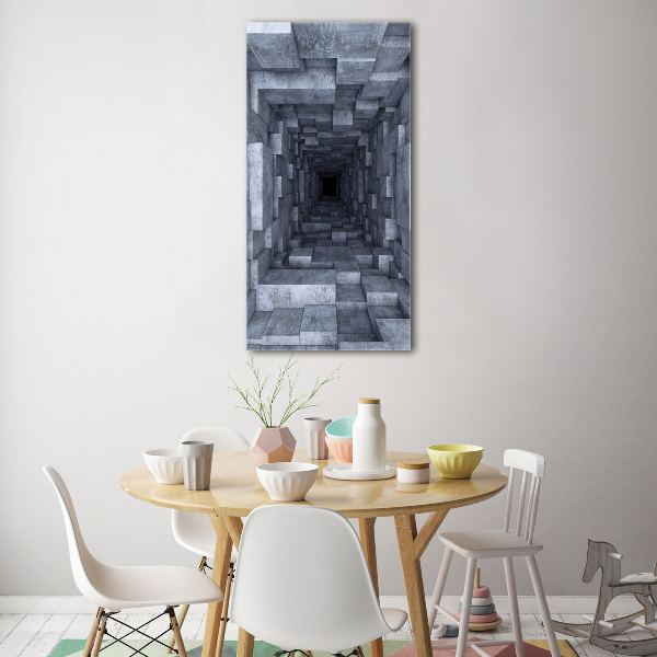 Bild auf Acrylglas vertikal Tunnel