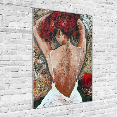 Plexiglasbilder vertikal Frau