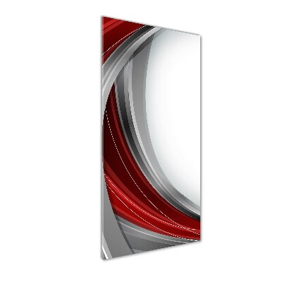 Modernes Acrylbild vertikal Wellen im Hintergrund