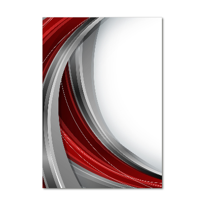 Modernes Acrylbild vertikal Wellen im Hintergrund