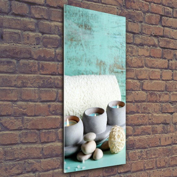Bild auf Acrylglas vertikal Kerzen