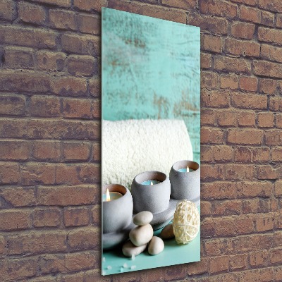 Bild auf Acrylglas vertikal Kerzen