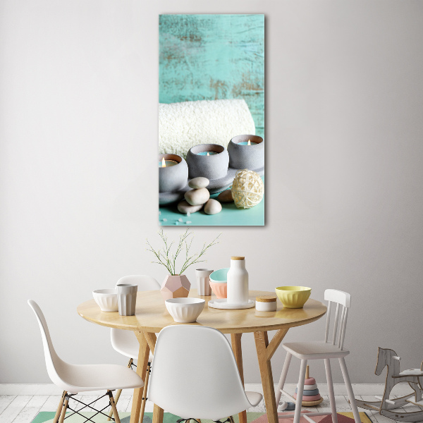 Bild auf Acrylglas vertikal Kerzen