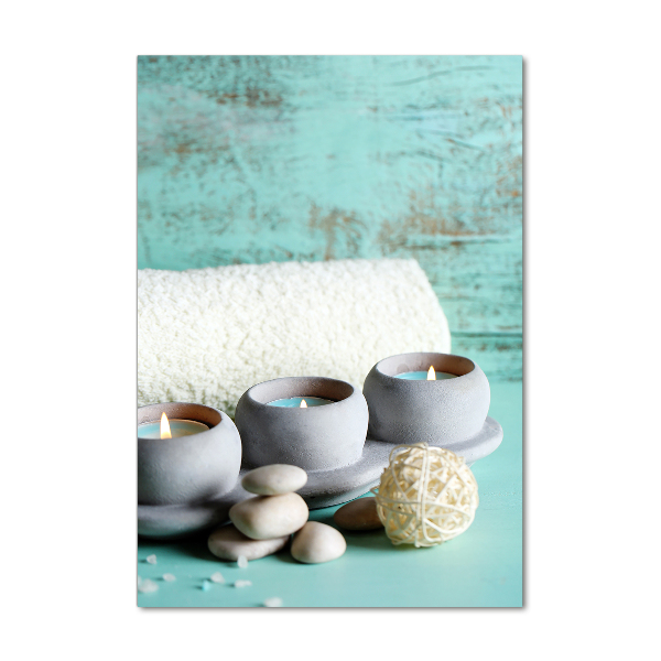 Bild auf Acrylglas vertikal Kerzen