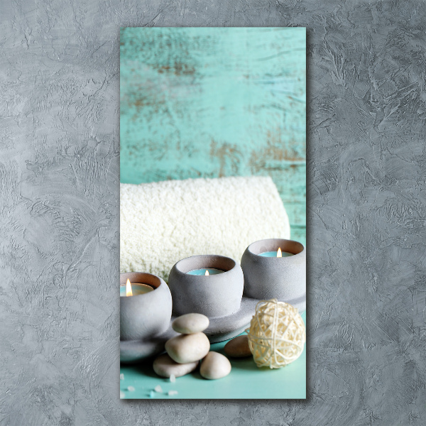 Bild auf Acrylglas vertikal Kerzen