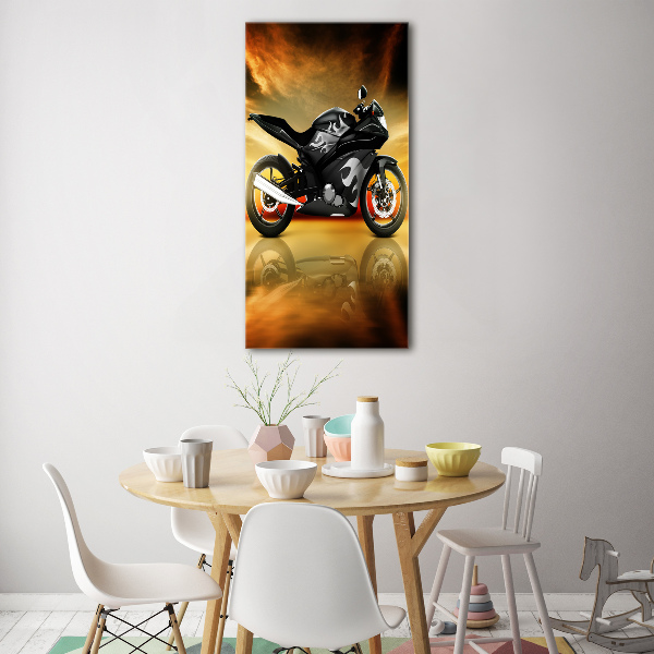 Bild auf Acrylglas vertikal Motorrad