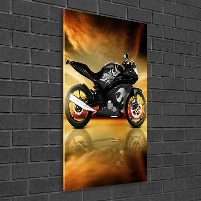 Bild auf Acrylglas vertikal Motorrad