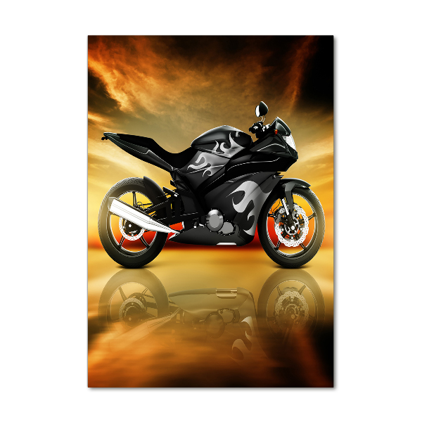 Bild auf Acrylglas vertikal Motorrad