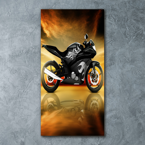 Bild auf Acrylglas vertikal Motorrad