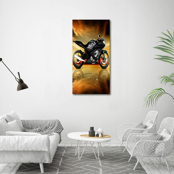 Bild auf Acrylglas vertikal Motorrad