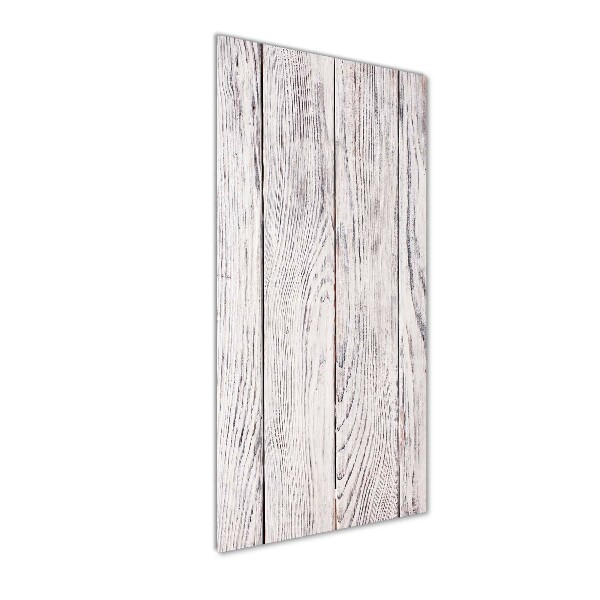 Acrylbild vertikal Holzwand