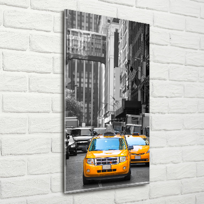 Plexiglasbilder vertikal New Yorker Taxis