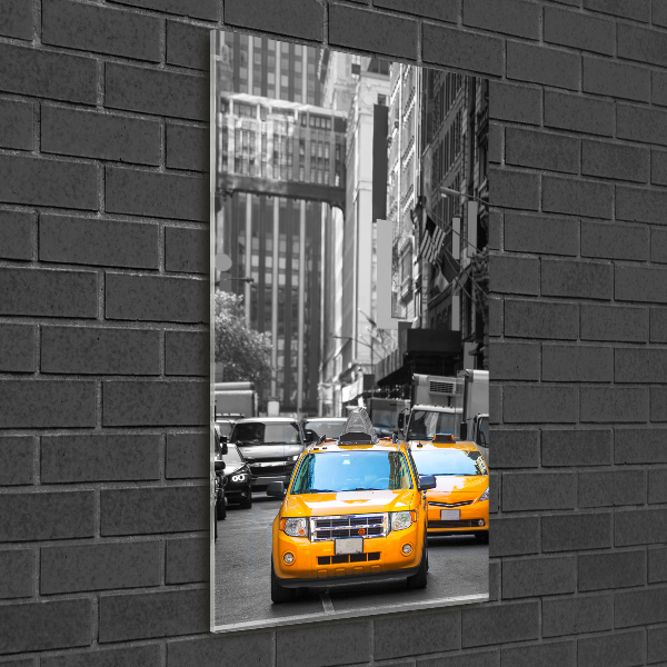 Plexiglasbilder vertikal New Yorker Taxis