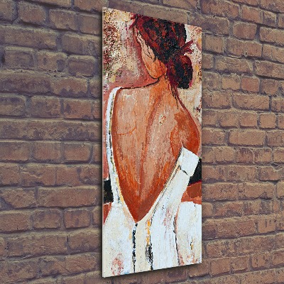 Bild auf Acrylglas vertikal Frau